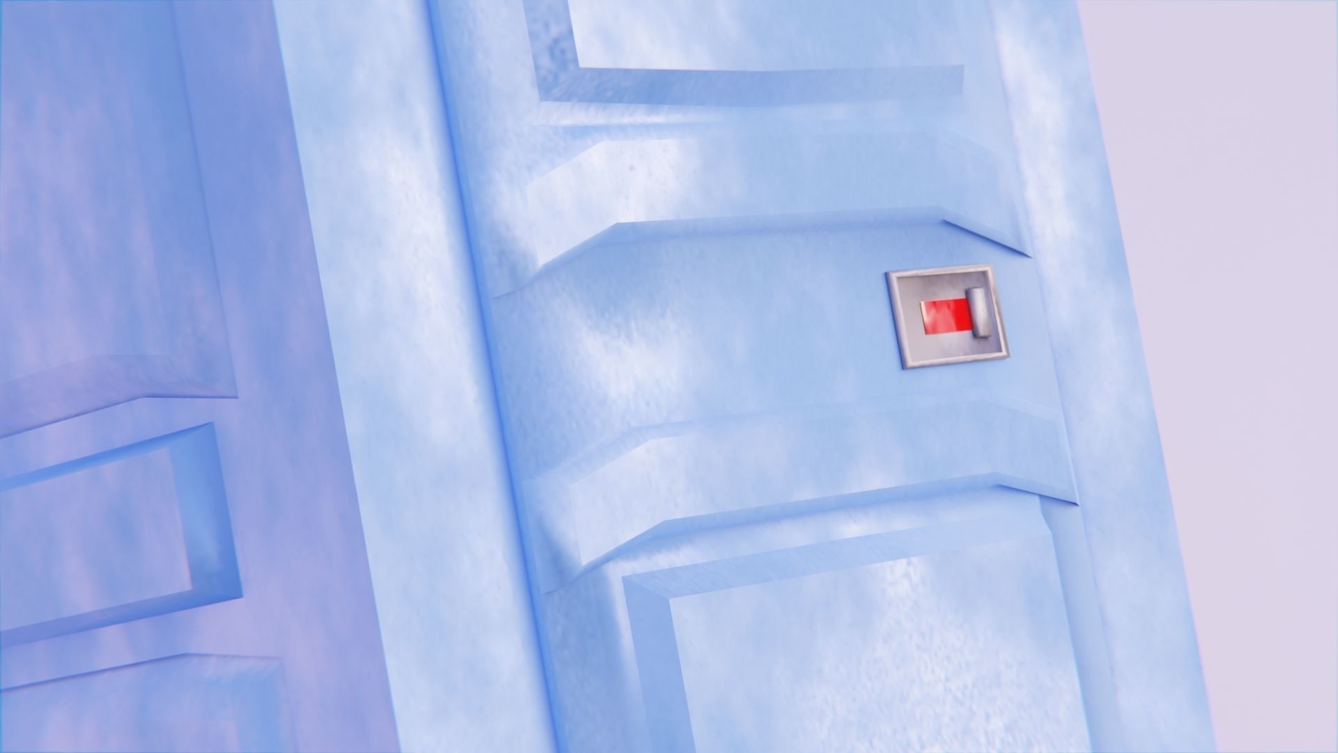 Porta Potty Low-poly 3D model_1