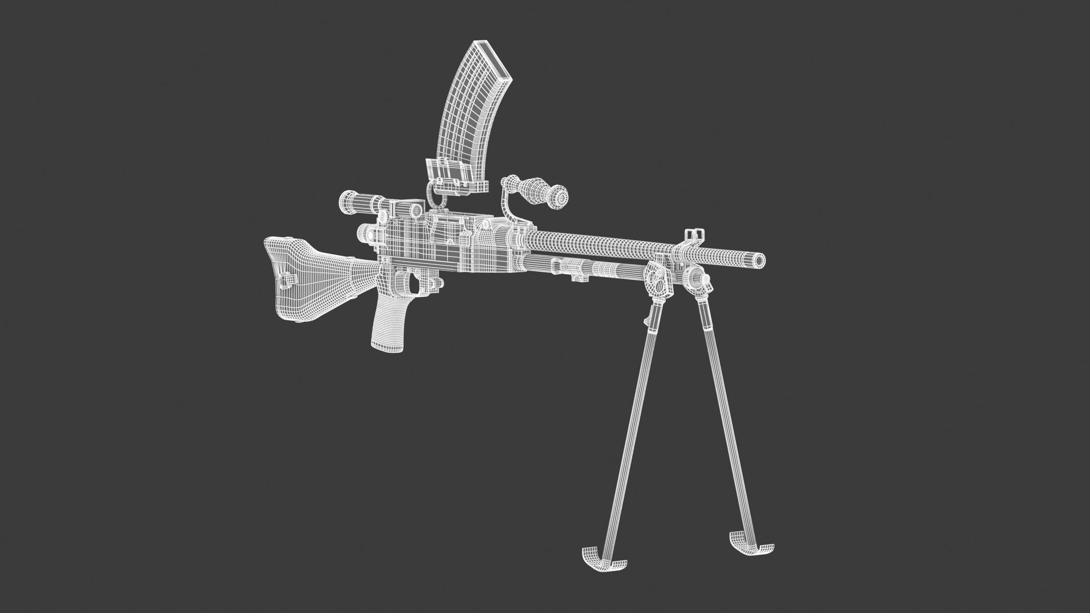 Type 96 light machine gun 3D model_19