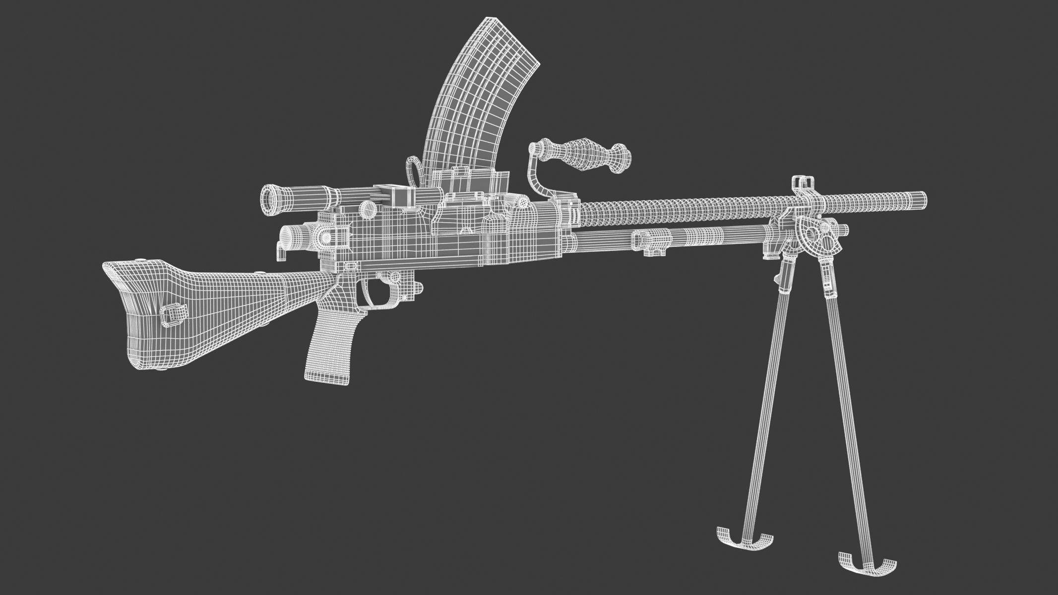 Type 96 light machine gun 3D model_15