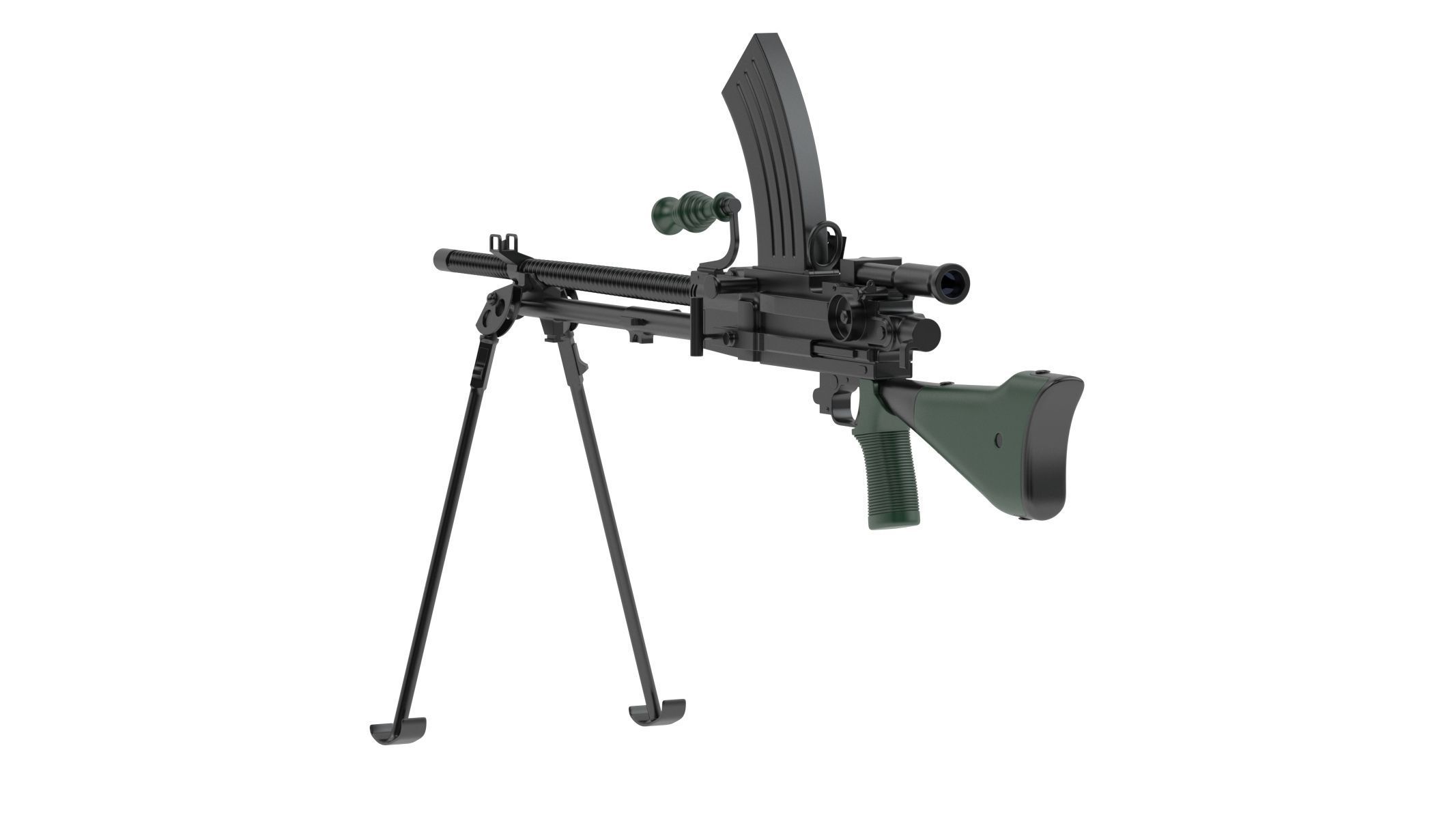 Type 96 light machine gun 3D model_1