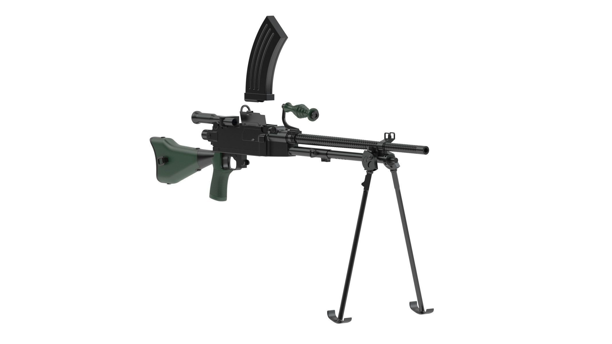 Type 96 light machine gun 3D model_4