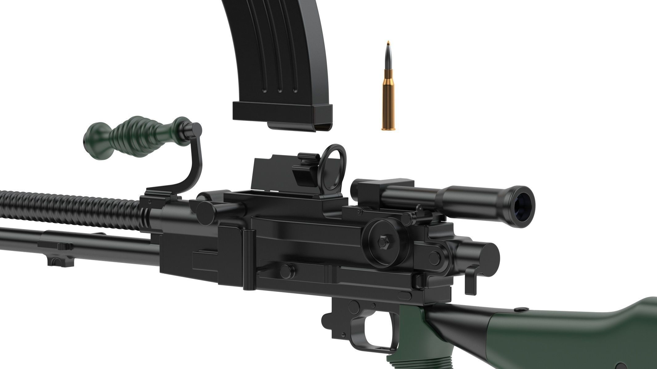Type 96 light machine gun 3D model_14