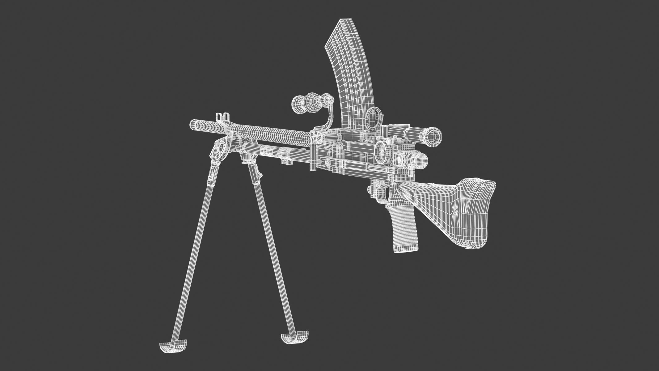 Type 96 light machine gun 3D model_16
