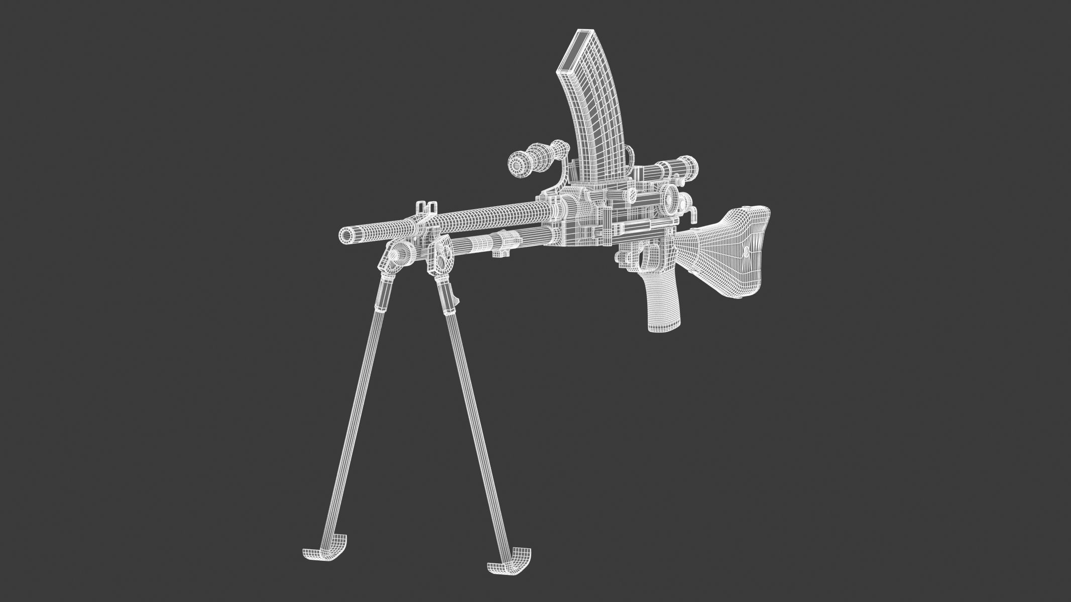 Type 96 light machine gun 3D model_18