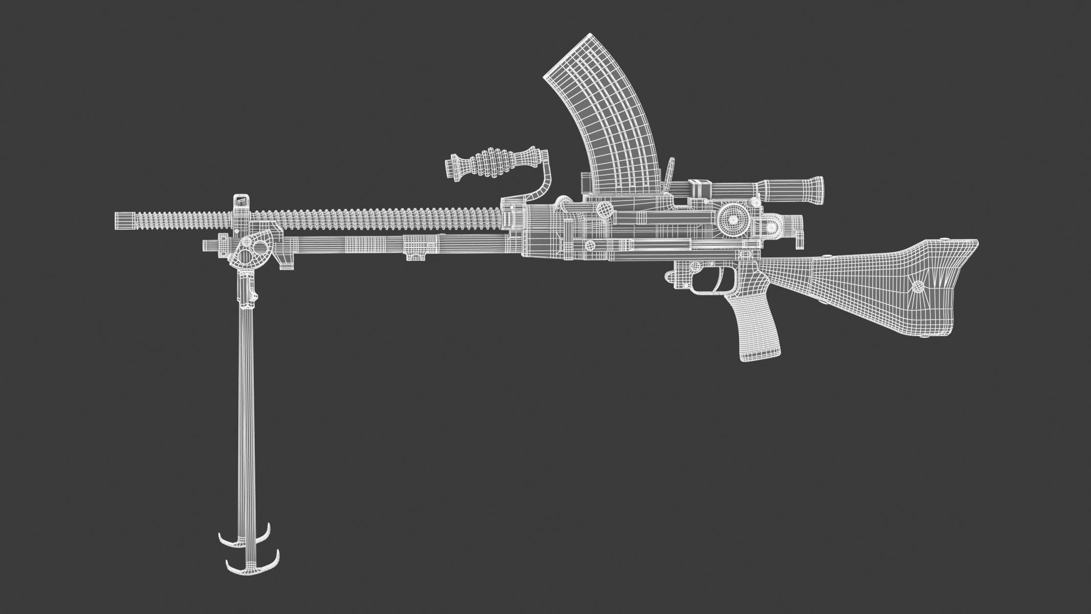 Type 96 light machine gun 3D model_17