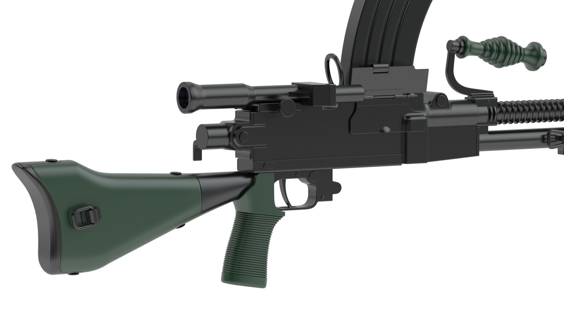 Type 96 light machine gun 3D model_5