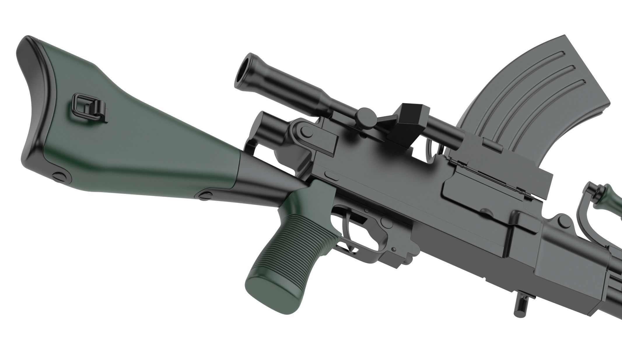 Type 96 light machine gun 3D model_11
