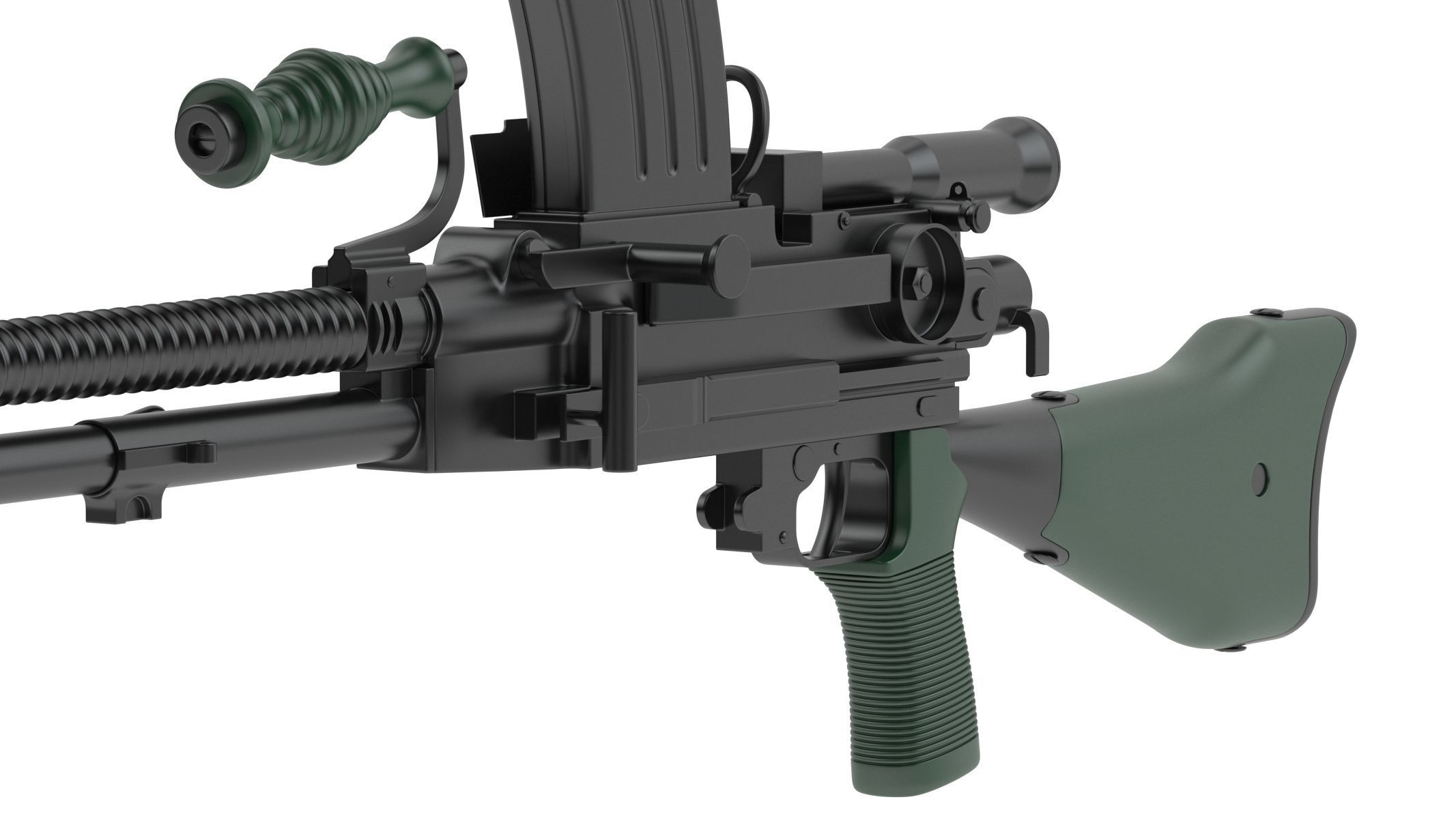 Type 96 light machine gun 3D model_8