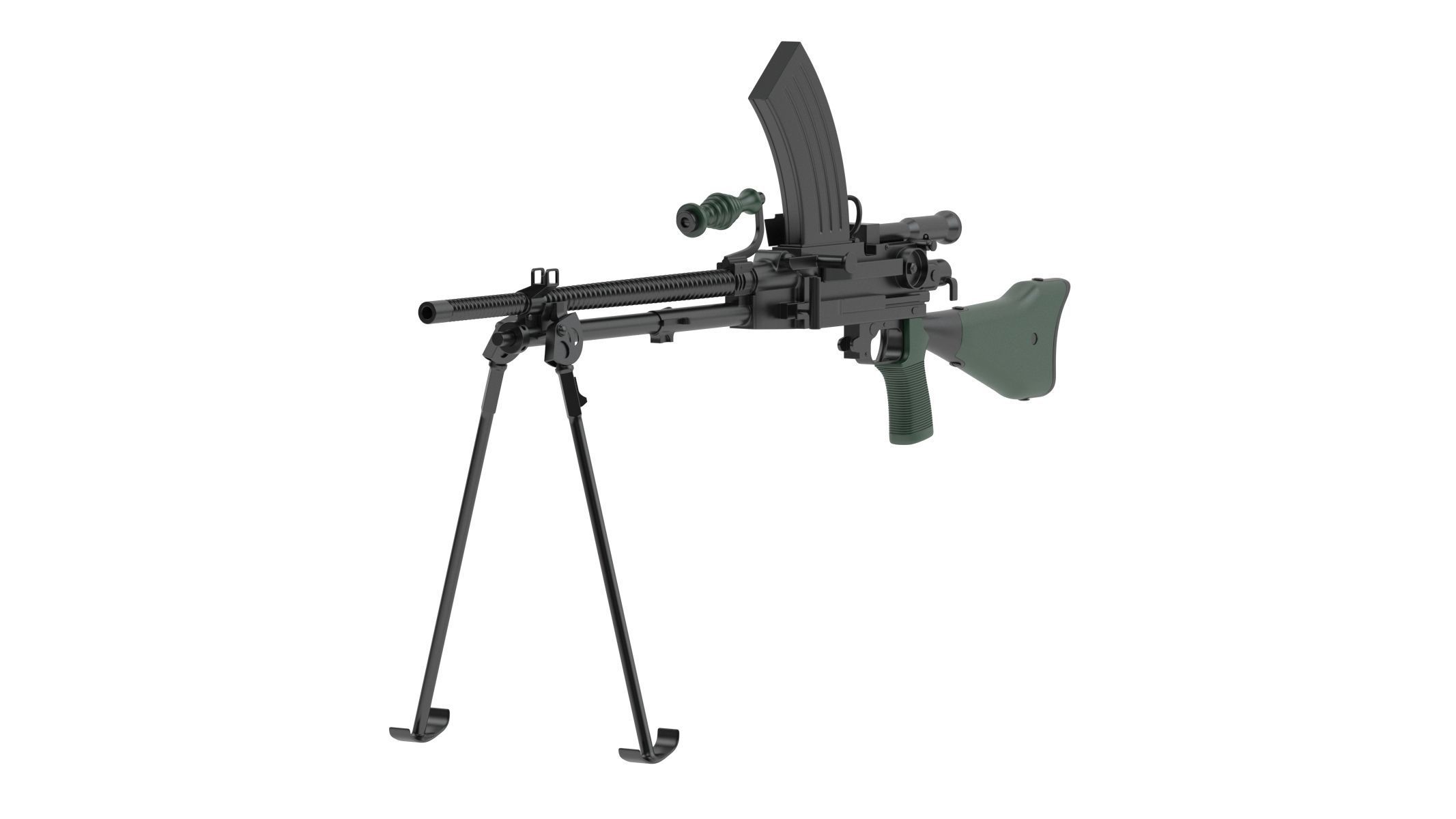 Type 96 light machine gun 3D model_3