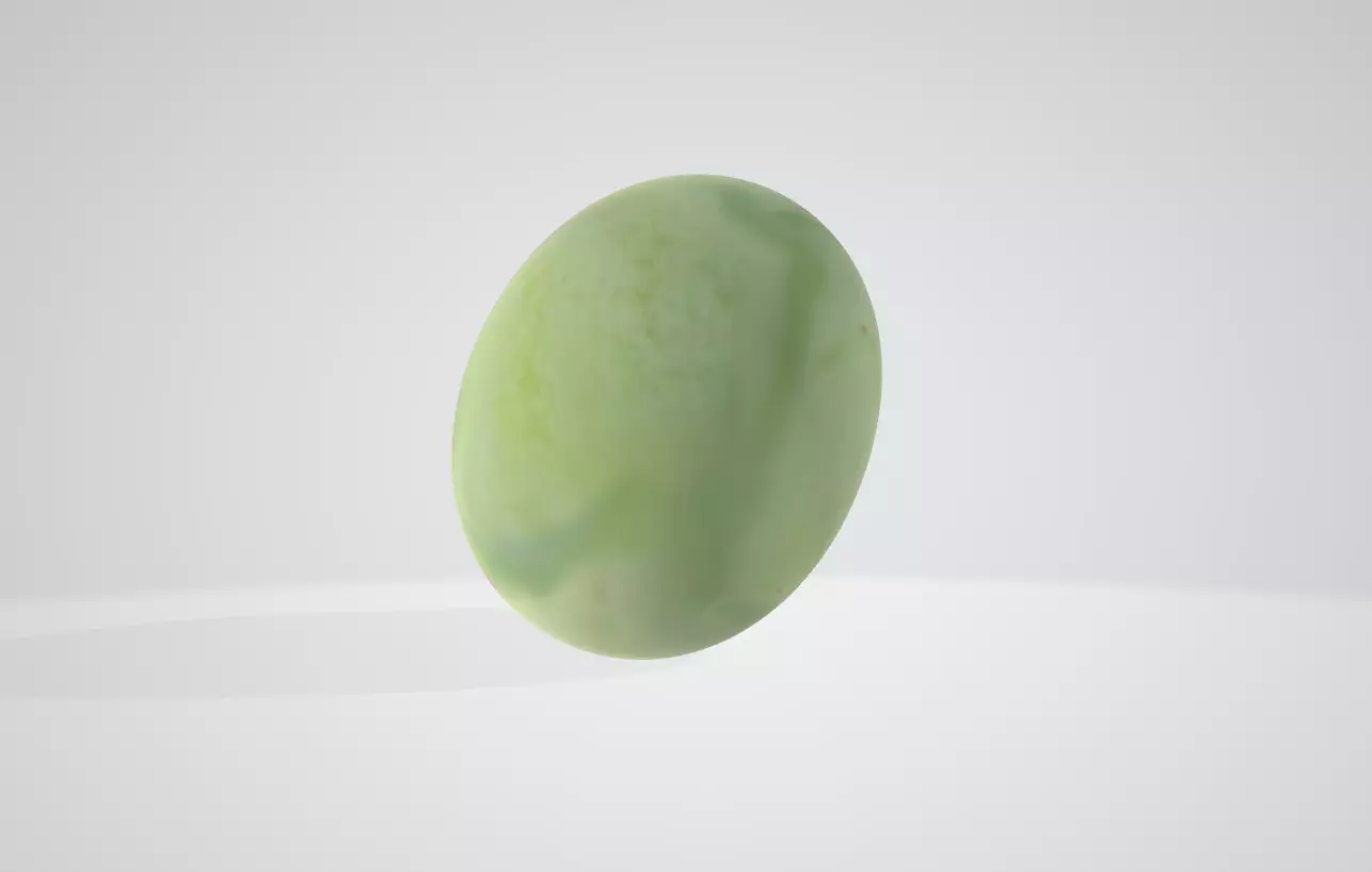 Unripe Pawpaw 1 Low-poly 3D model