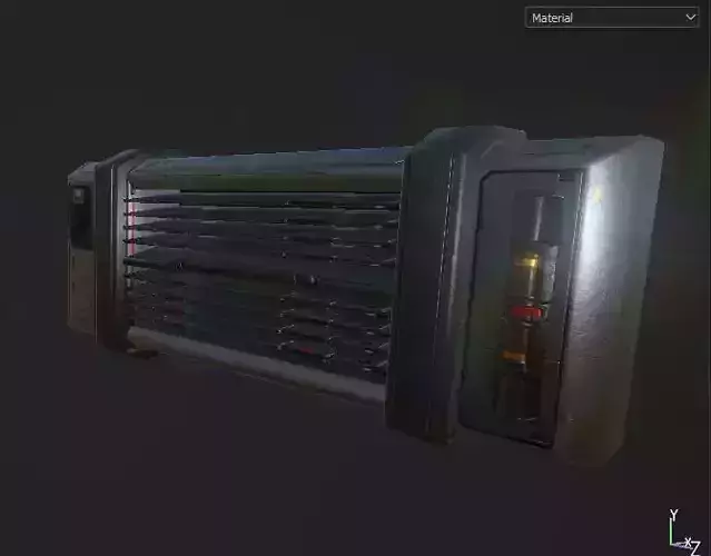 Sci Fi Aircon Vent PBR 4K