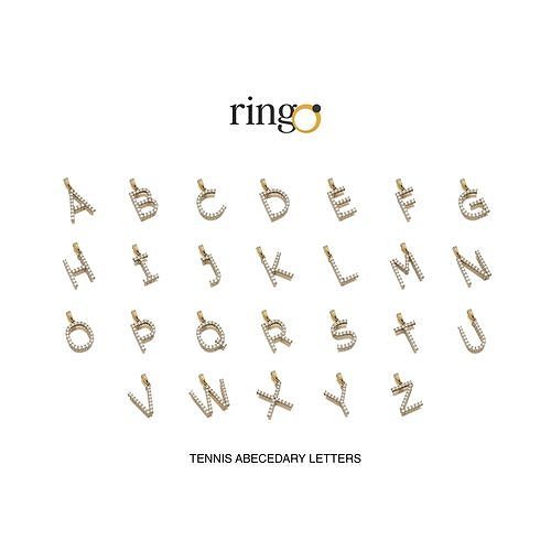 Tennis Alphabet  3D Model Collection