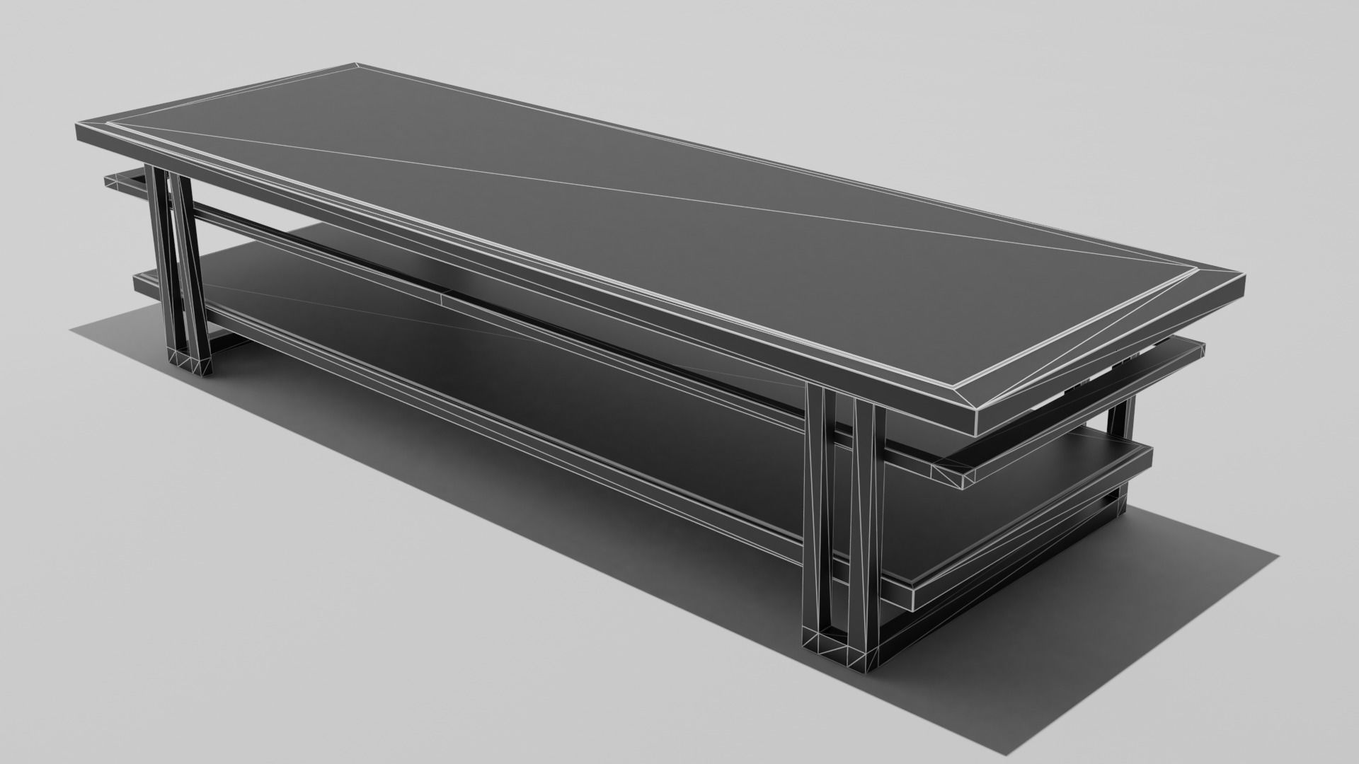 Designer Table 3D model_2