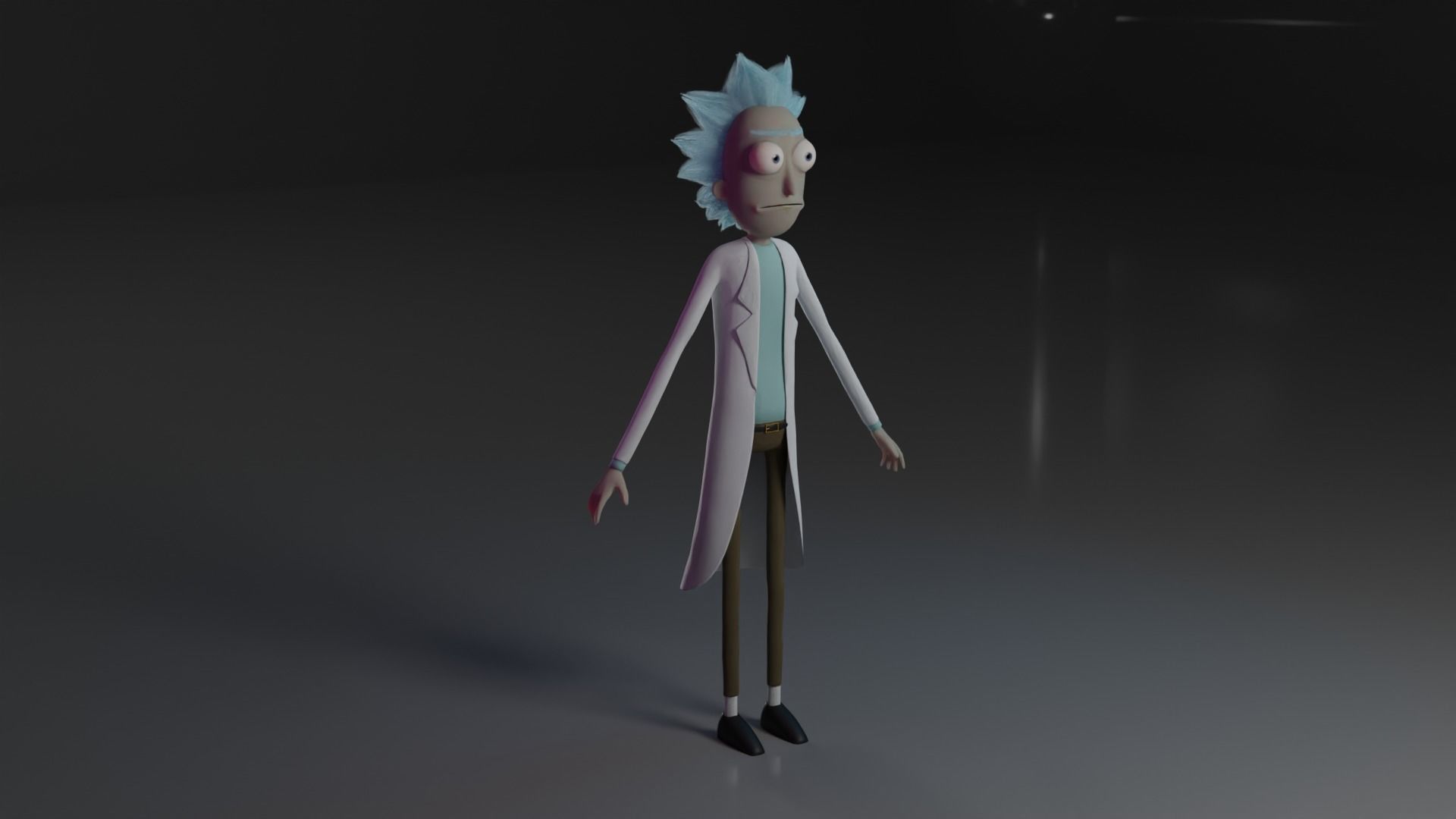 Rick and Morty Rick Sanchez Character 3D model_2