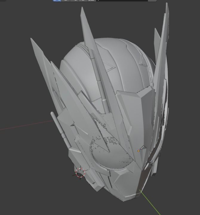 Kamen rider 01 zero one shining assault hopper helmet 3D print model_11