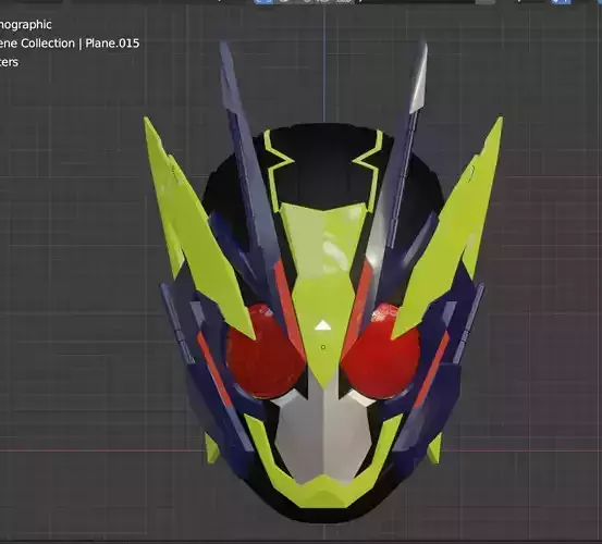 Kamen rider 01 zero one shining assault hopper helmet 3D print model