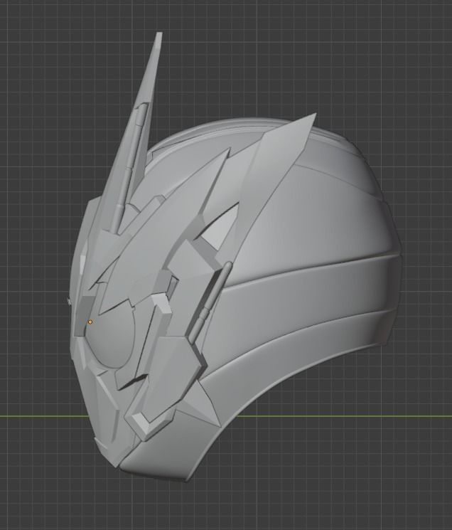 Kamen rider 01 zero one shining assault hopper helmet 3D print model_10