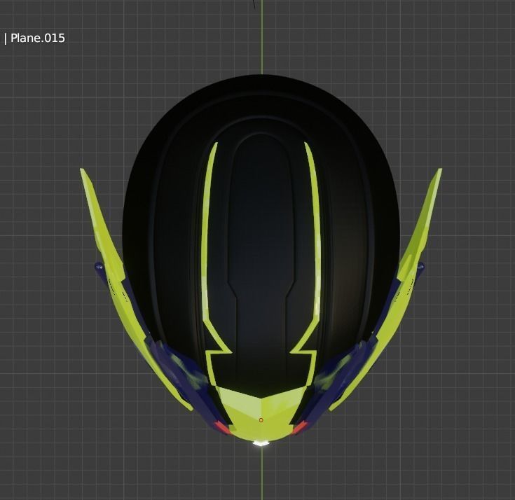Kamen rider 01 zero one shining assault hopper helmet 3D print model_7