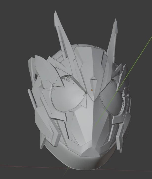 Kamen rider 01 zero one shining assault hopper helmet 3D print model_14