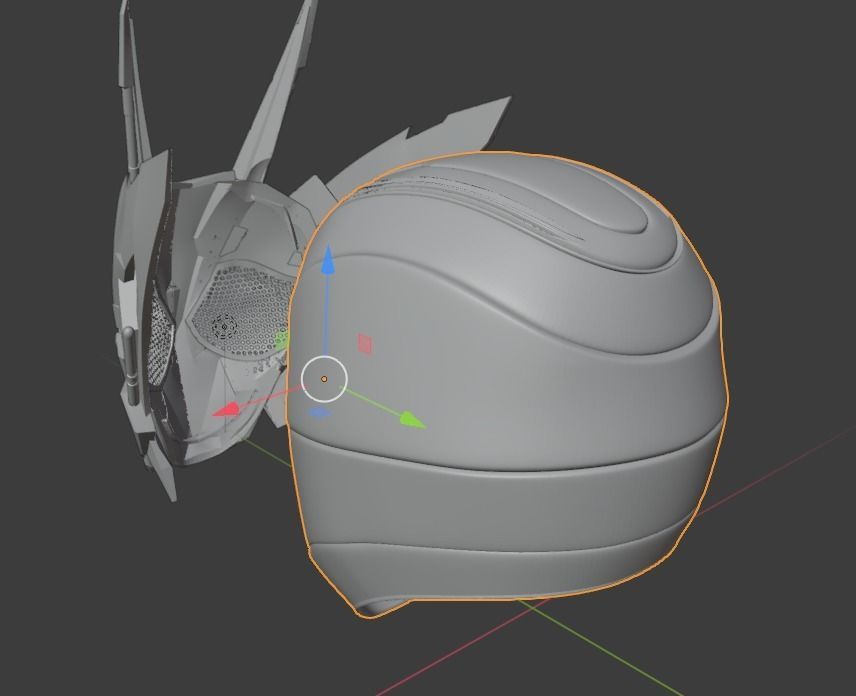 Kamen rider 01 zero one shining assault hopper helmet 3D print model_13