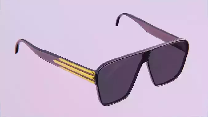 Designer Sunglasses 2 Low-poly 3D model