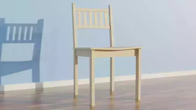 Super simple wooden chair