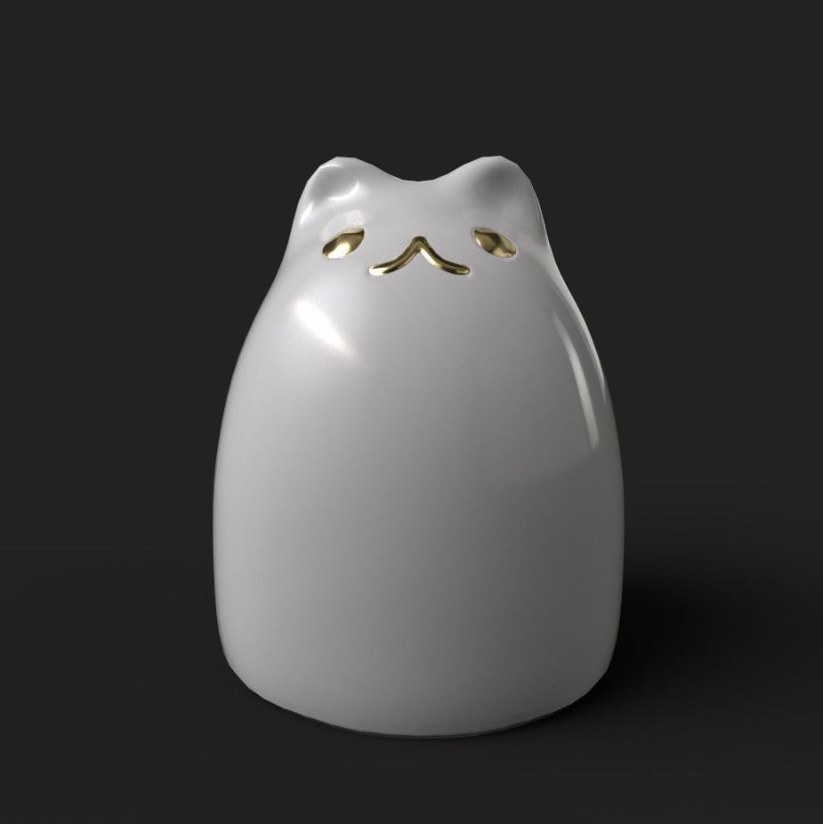 Cats Cute and Fat  3D print model_1