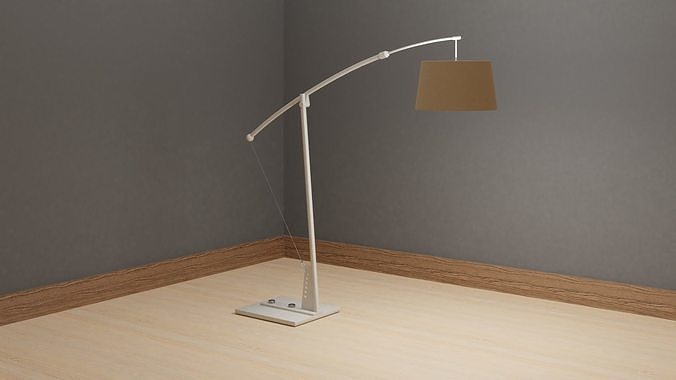 Standing light FL225W Low-poly 3D model