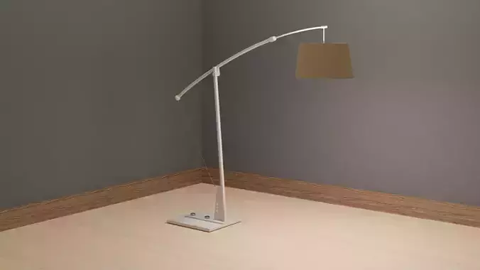 Standing light FL225W Low-poly 3D model
