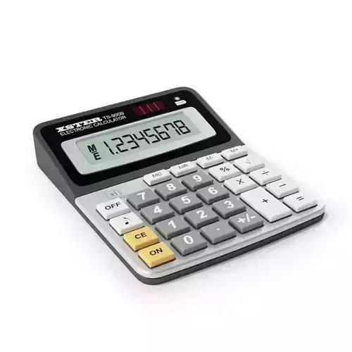 8 Digit Electronic Calculator 3D model