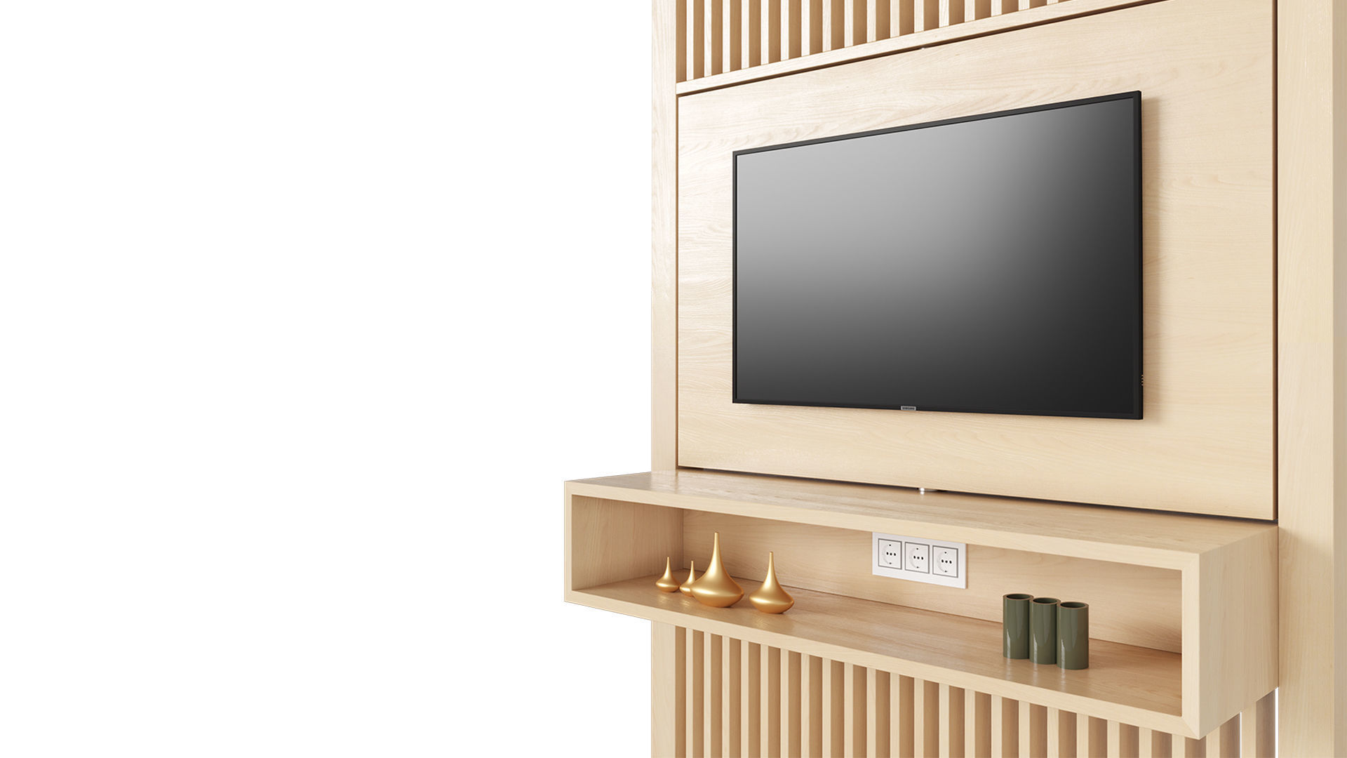 Screen TV Stand 3D model_6