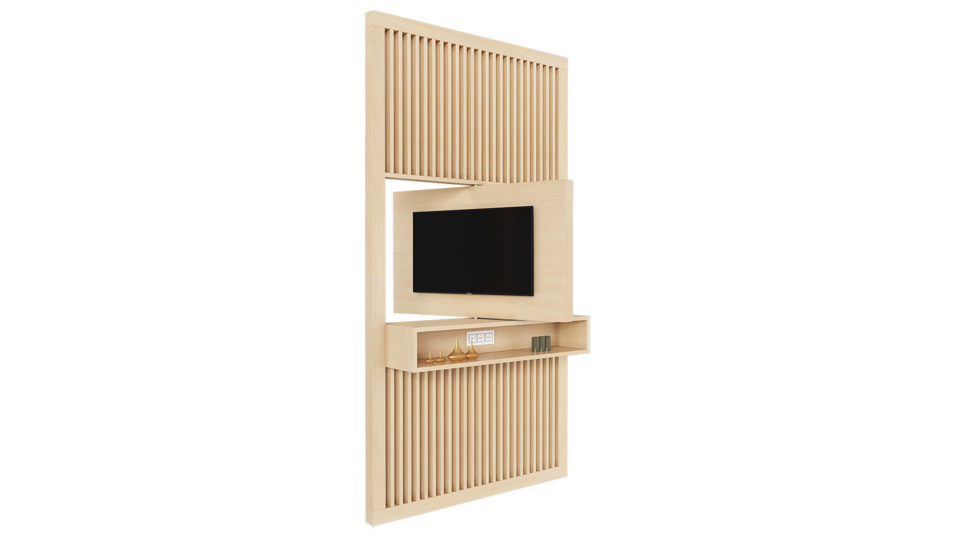 Screen TV Stand 3D model_3