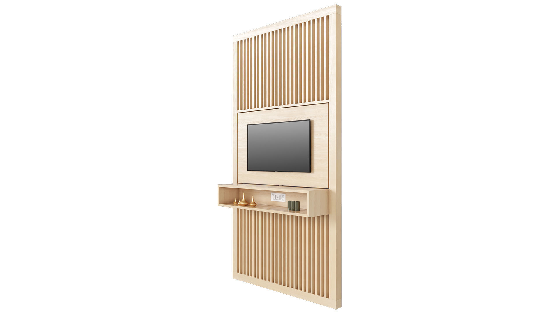 Screen TV Stand 3D model_1