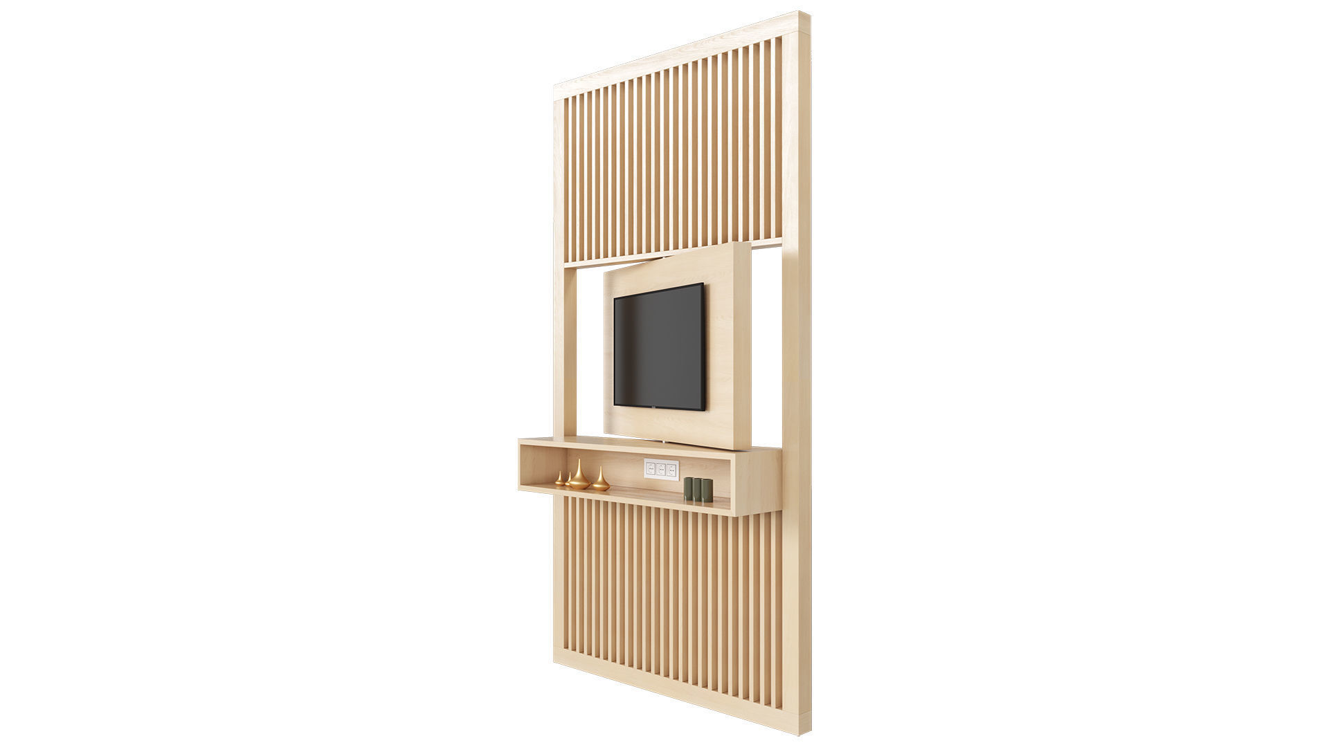 Screen TV Stand 3D model_2