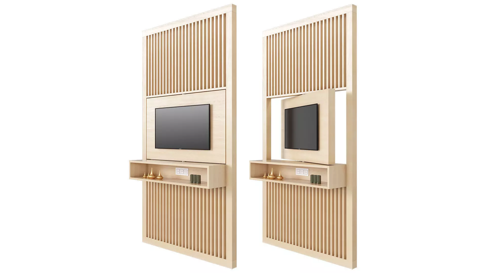 Screen TV Stand 3D model_0