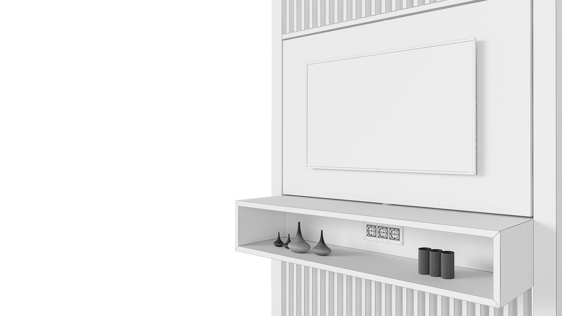 Screen TV Stand 3D model_7