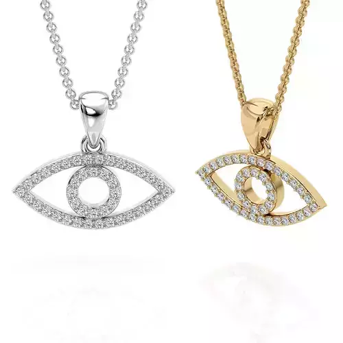 Jewelry Pendant Eye Printable model in 2 sizes