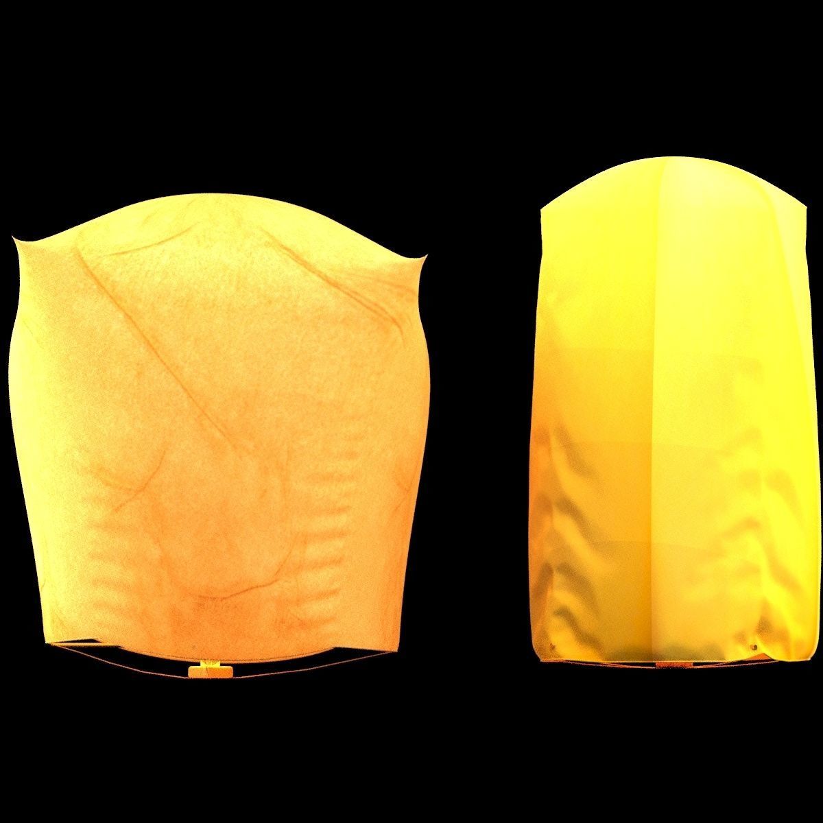 Chinese sky lantern 3D model_7