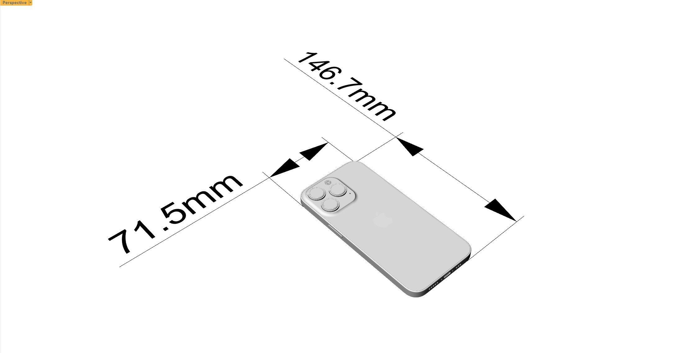 Apple iphone 13 Pro mobile phone 3D model 3D model_24