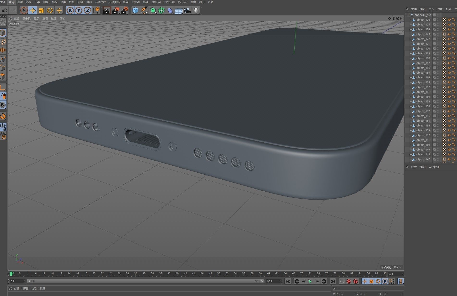 Apple iphone 13 Pro mobile phone 3D model 3D model_28