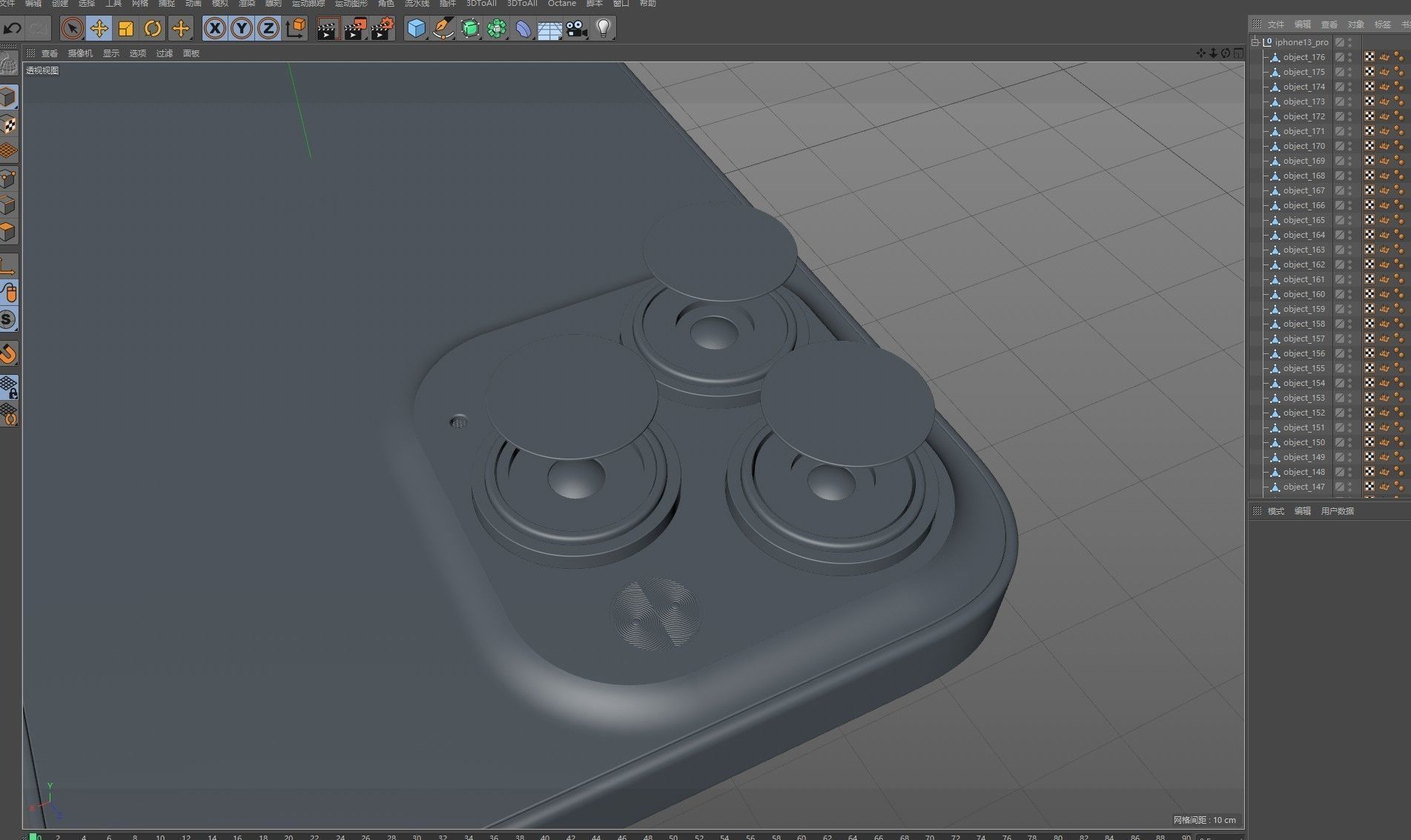 Apple iphone 13 Pro mobile phone 3D model 3D model_30