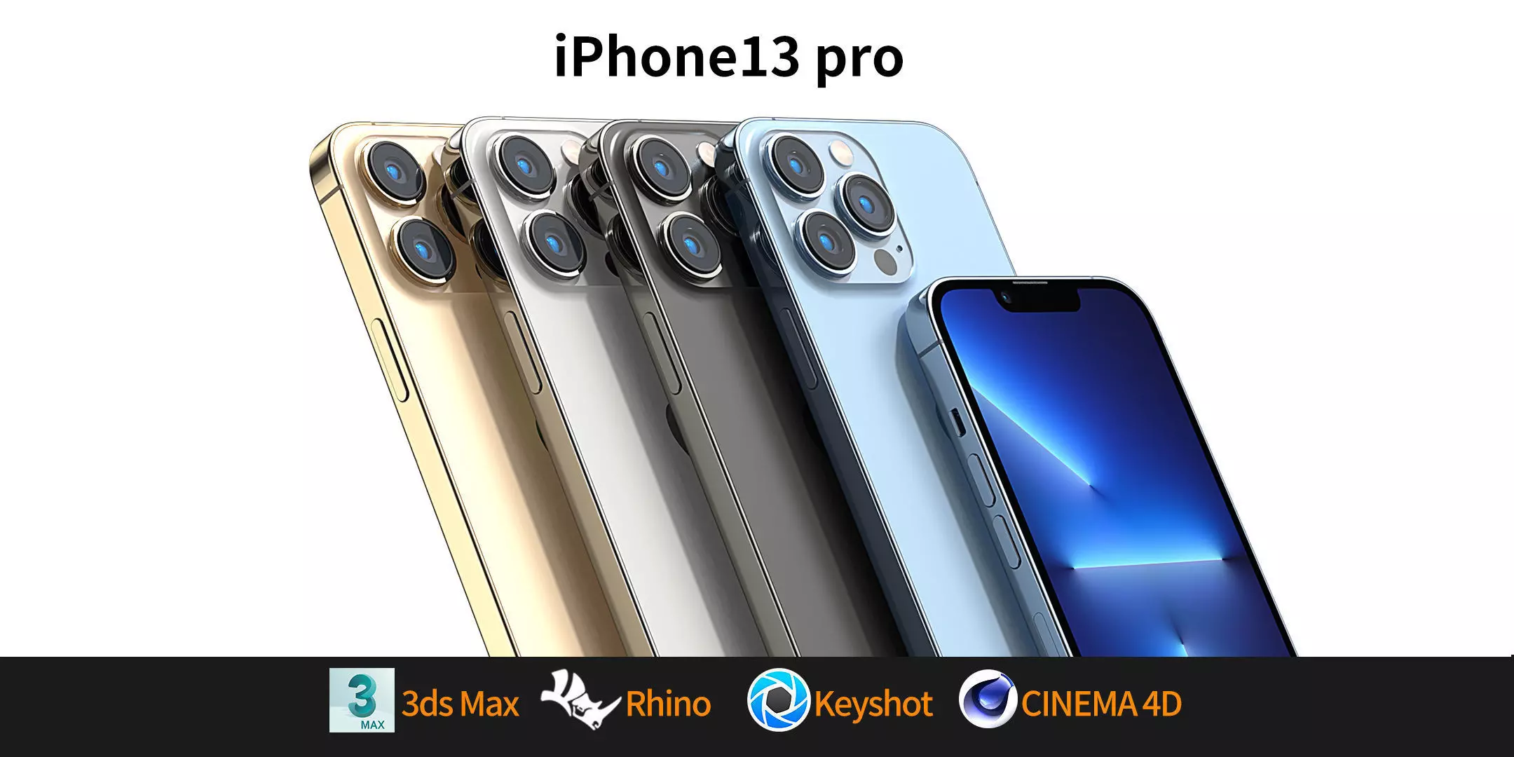 Apple iphone 13 Pro mobile phone 3D model 3D model_0