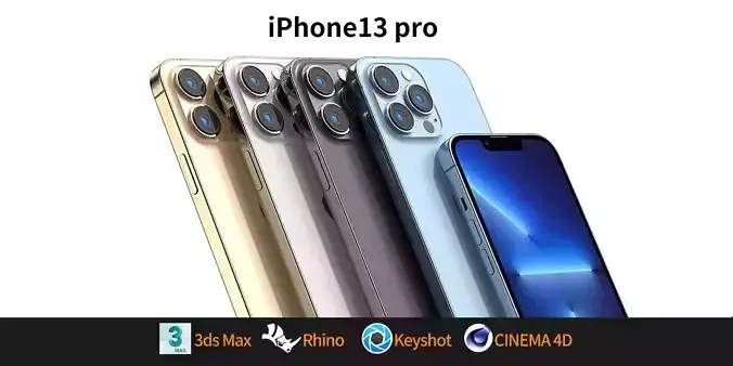Apple iphone 13 Pro mobile phone 3D model 3D model