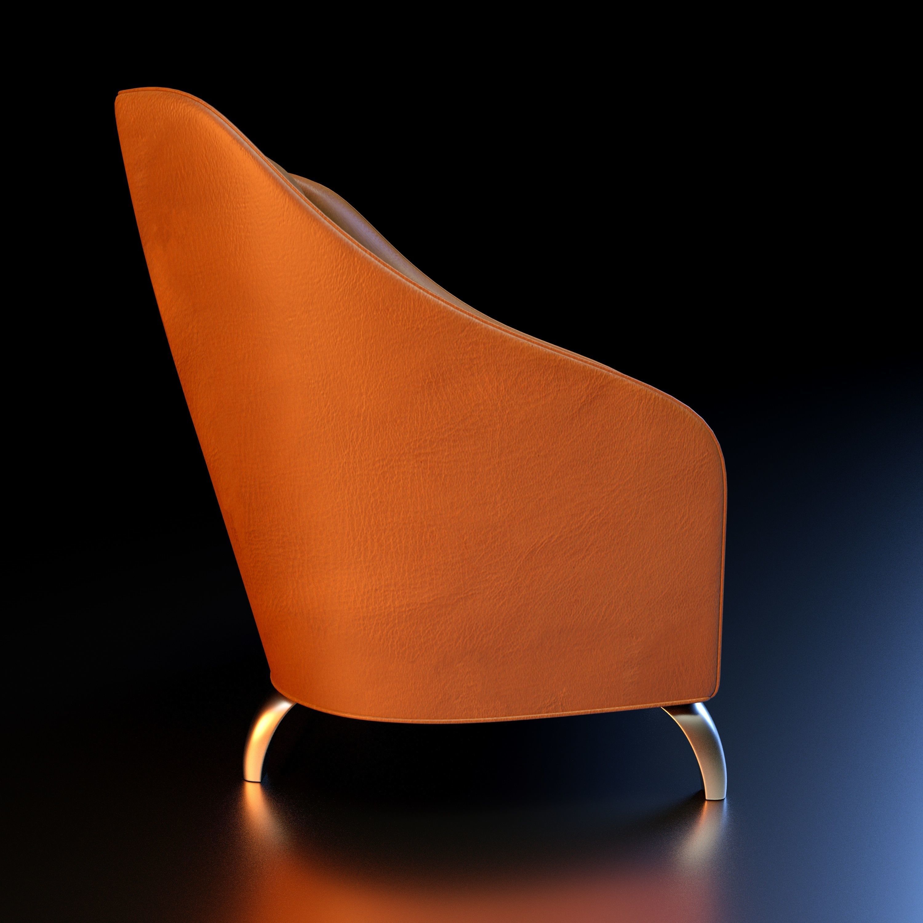 Armchair 3d model lounge chair 3D model_6