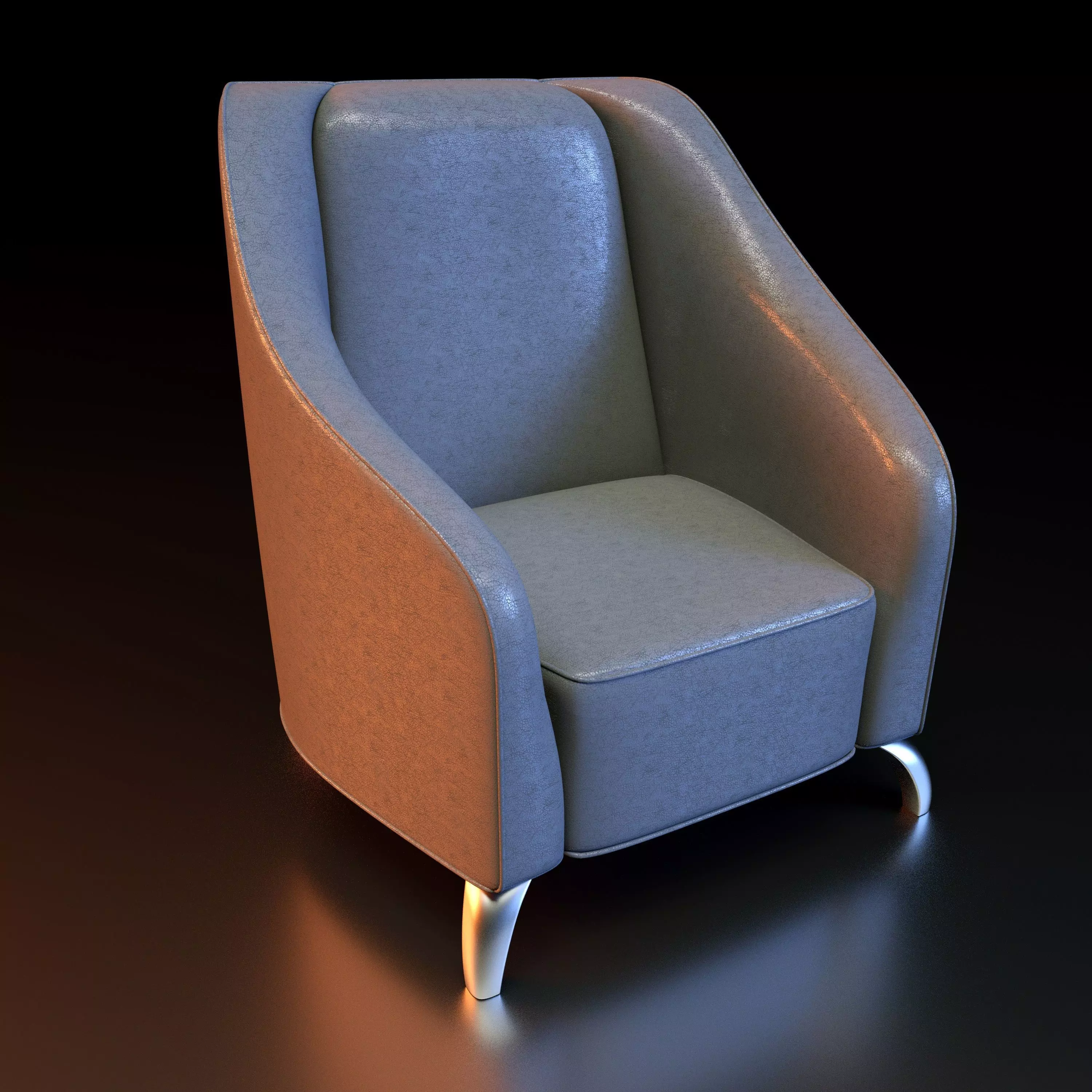 Armchair 3d model lounge chair 3D model_0