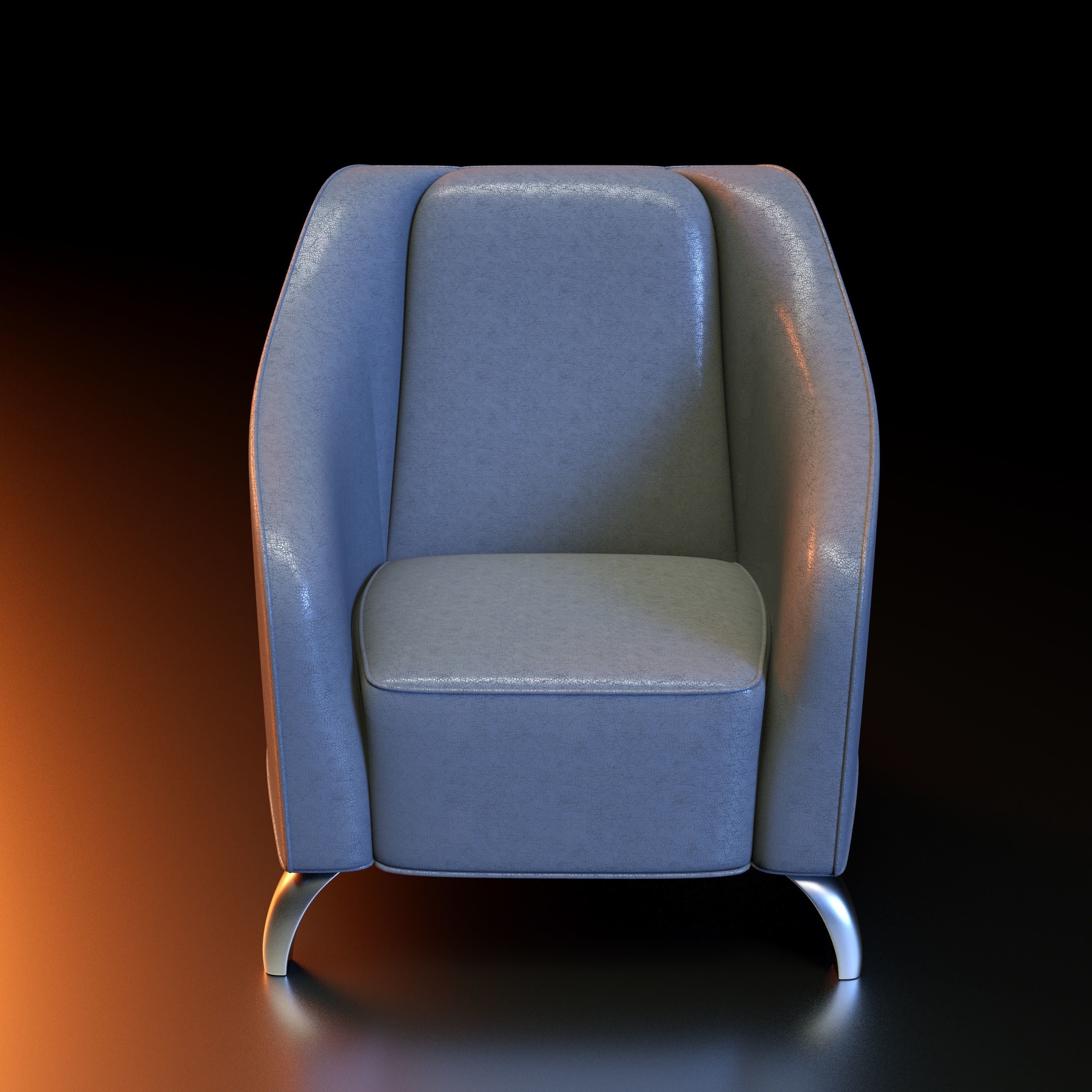 Armchair 3d model lounge chair 3D model_3