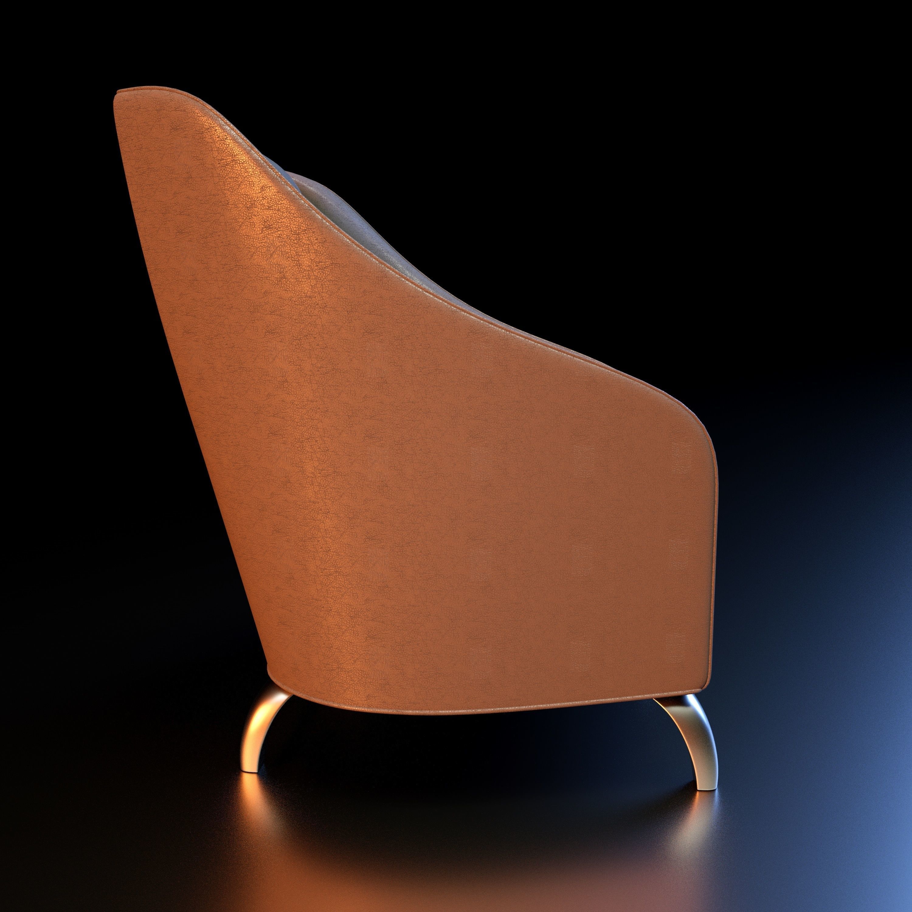 Armchair 3d model lounge chair 3D model_4