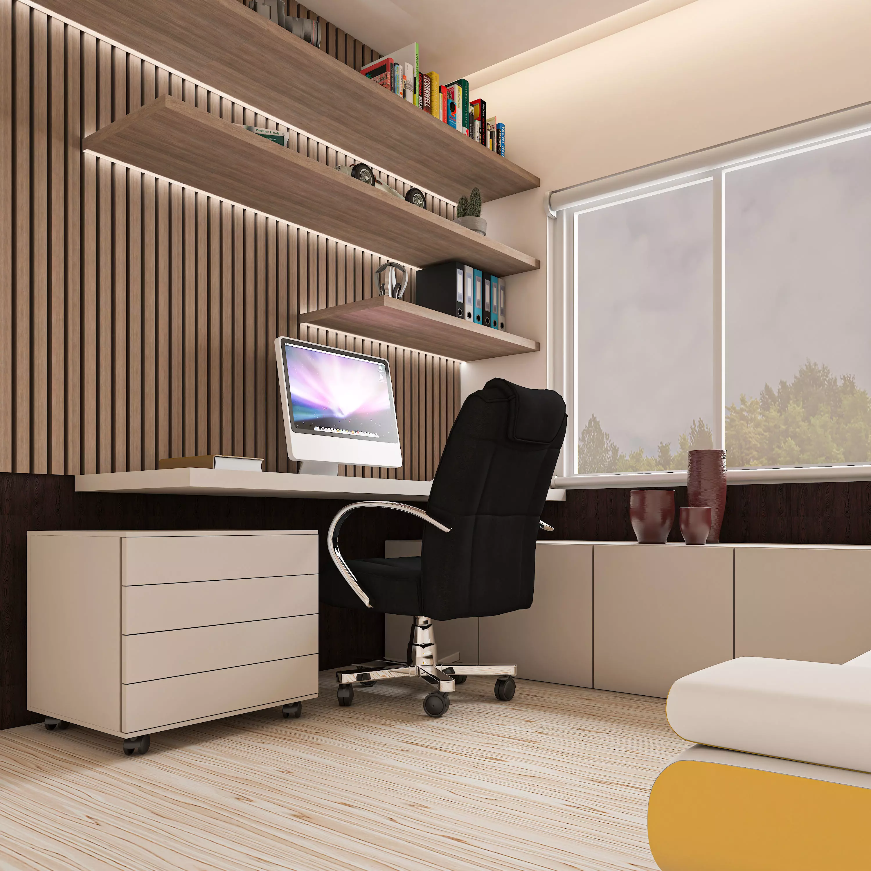 study room 3D model_0