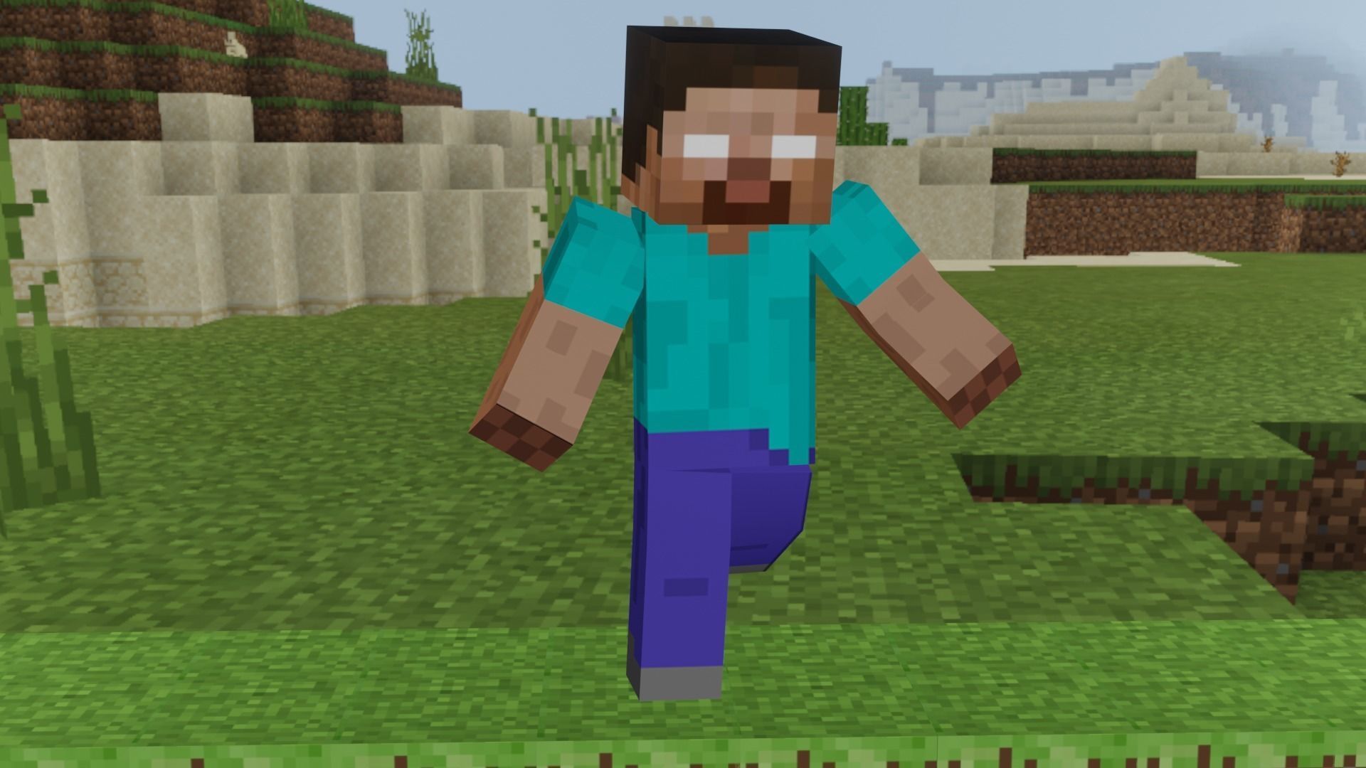 MINECRAFT HEROBRINE RIGGED LOWPOLY 3D MODEL Low-poly 3D model_4