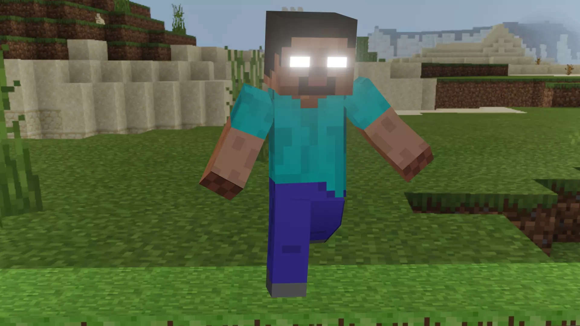 MINECRAFT HEROBRINE RIGGED LOWPOLY 3D MODEL Low-poly 3D model_0